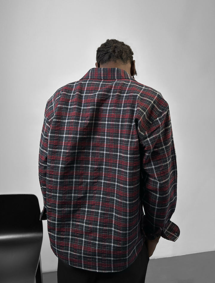 Regular Fit Classic Check Shirt - Bordeaux