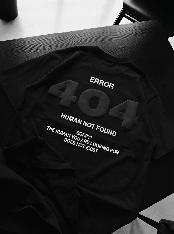 Oversize 404 T-shirt - Black