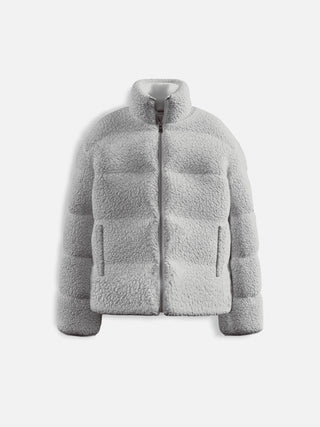 Oversize Plush Jacket - Grey