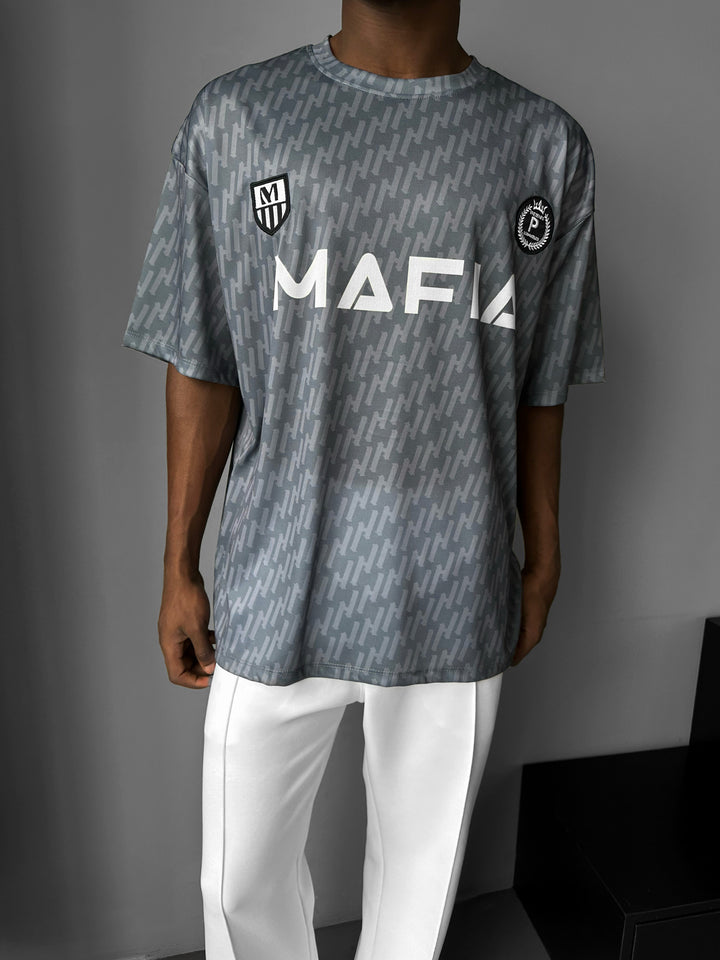 Oversize Mafia Trikot T-Shirt - Anthracite
