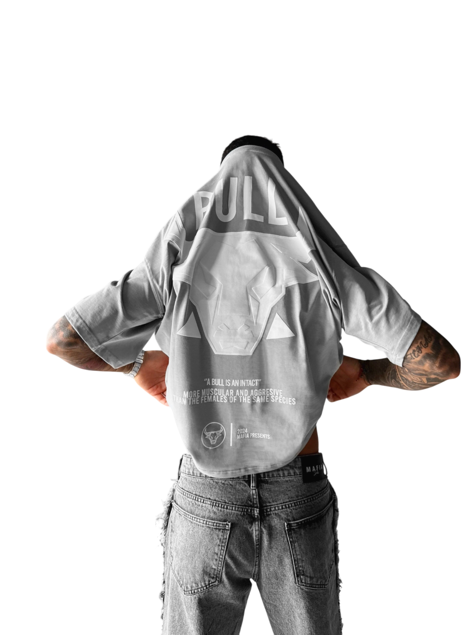 Oversize Bull T-shirt - Grey