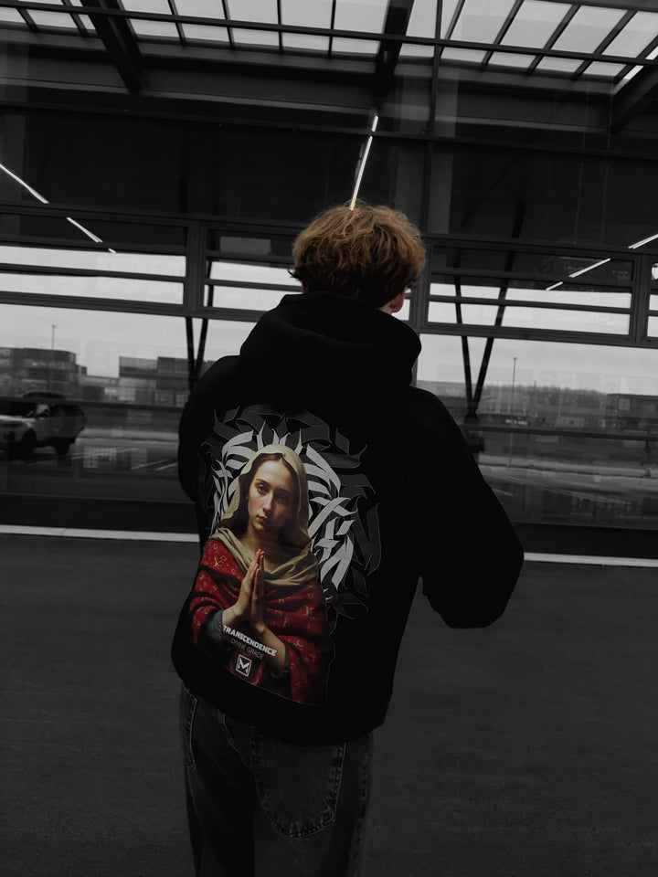 Oversize ‘Transcendence’ Hoodie - Black