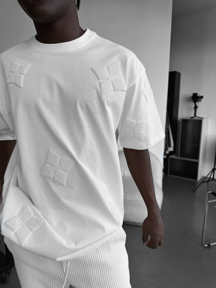 Oversize Detailed T-Shirt - Ecru
