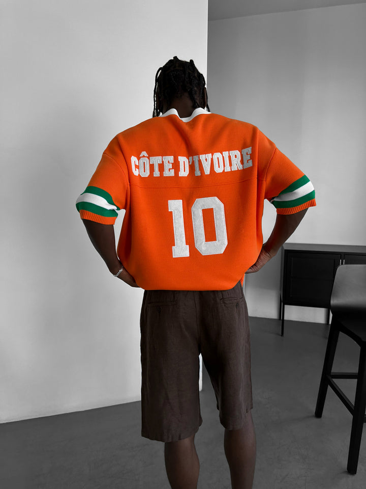 Oversize Côte d’Ivoire Knit T-shirt - Orange