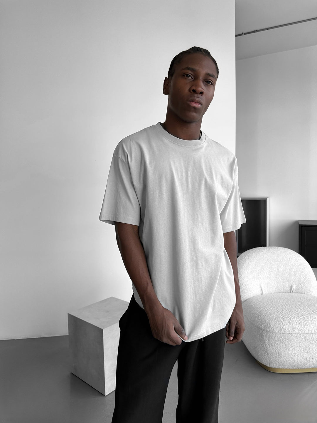 Oversize Basic T-Shirt - Grey