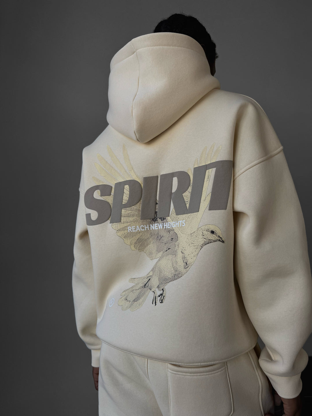 Oversize Spirit Hoodie - Antique White