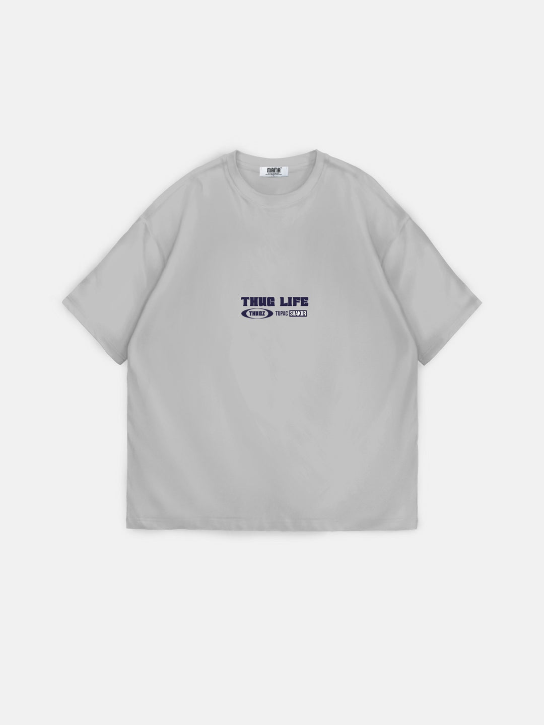 Oversize Thug Life T-Shirt - Grey