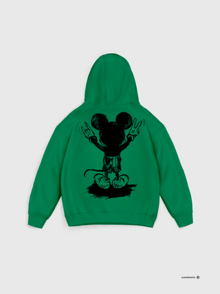 Oversize Mouse Hoodie - Green