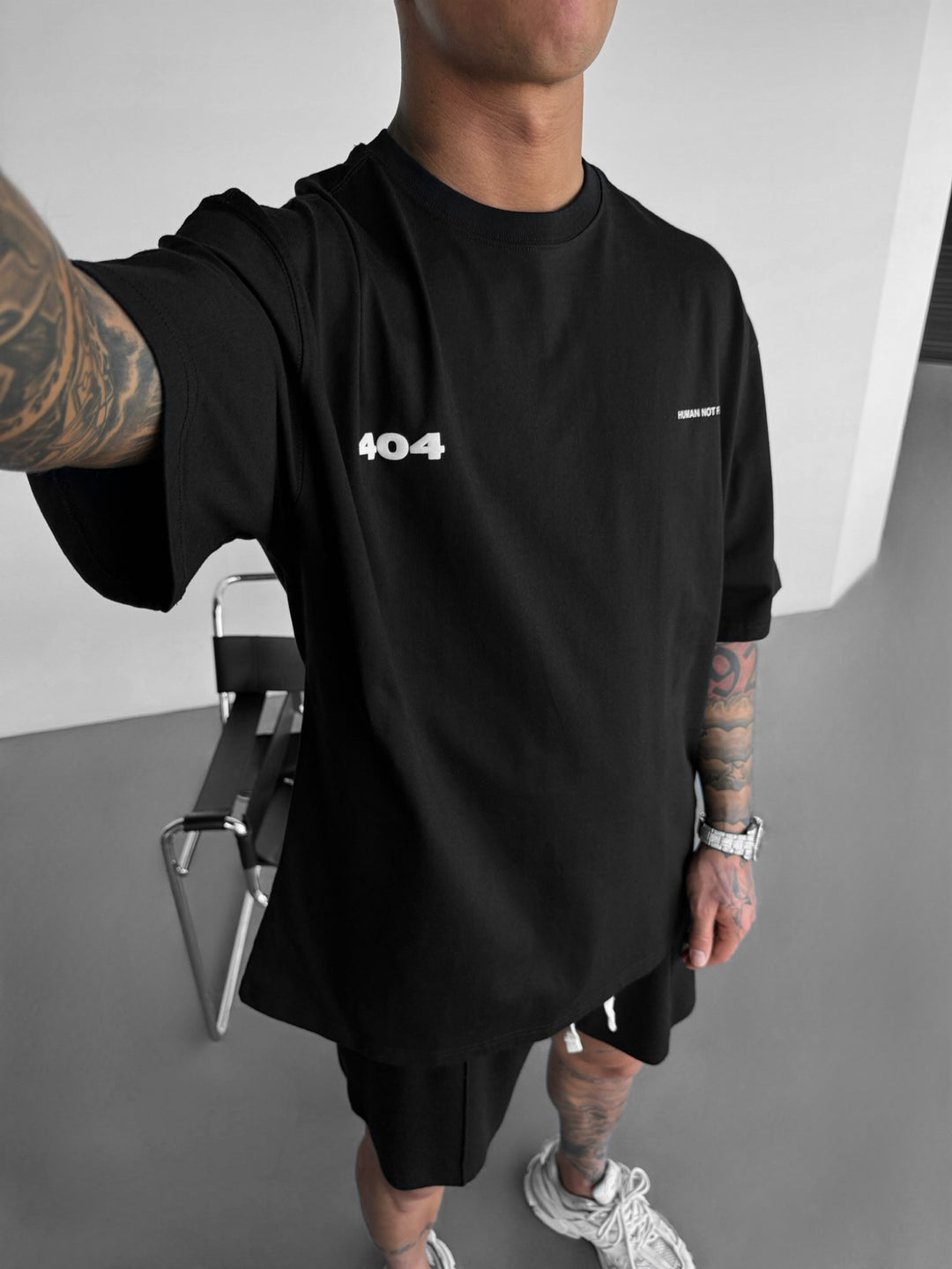 Oversize 404 T-shirt - Black