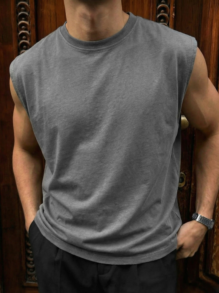 Oversize Basic Tanktop - Anthracite