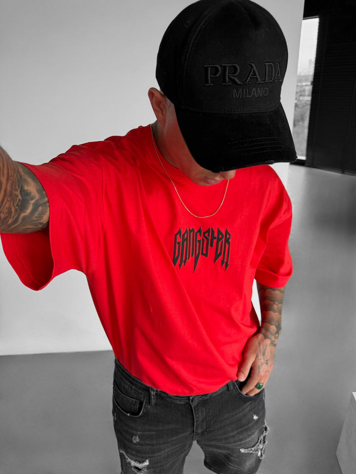Oversize Gangster T-shirt - Red