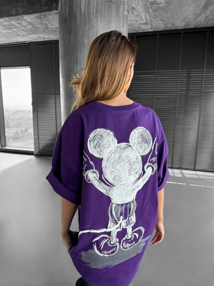 Oversize Mouse T-shirt - Acai