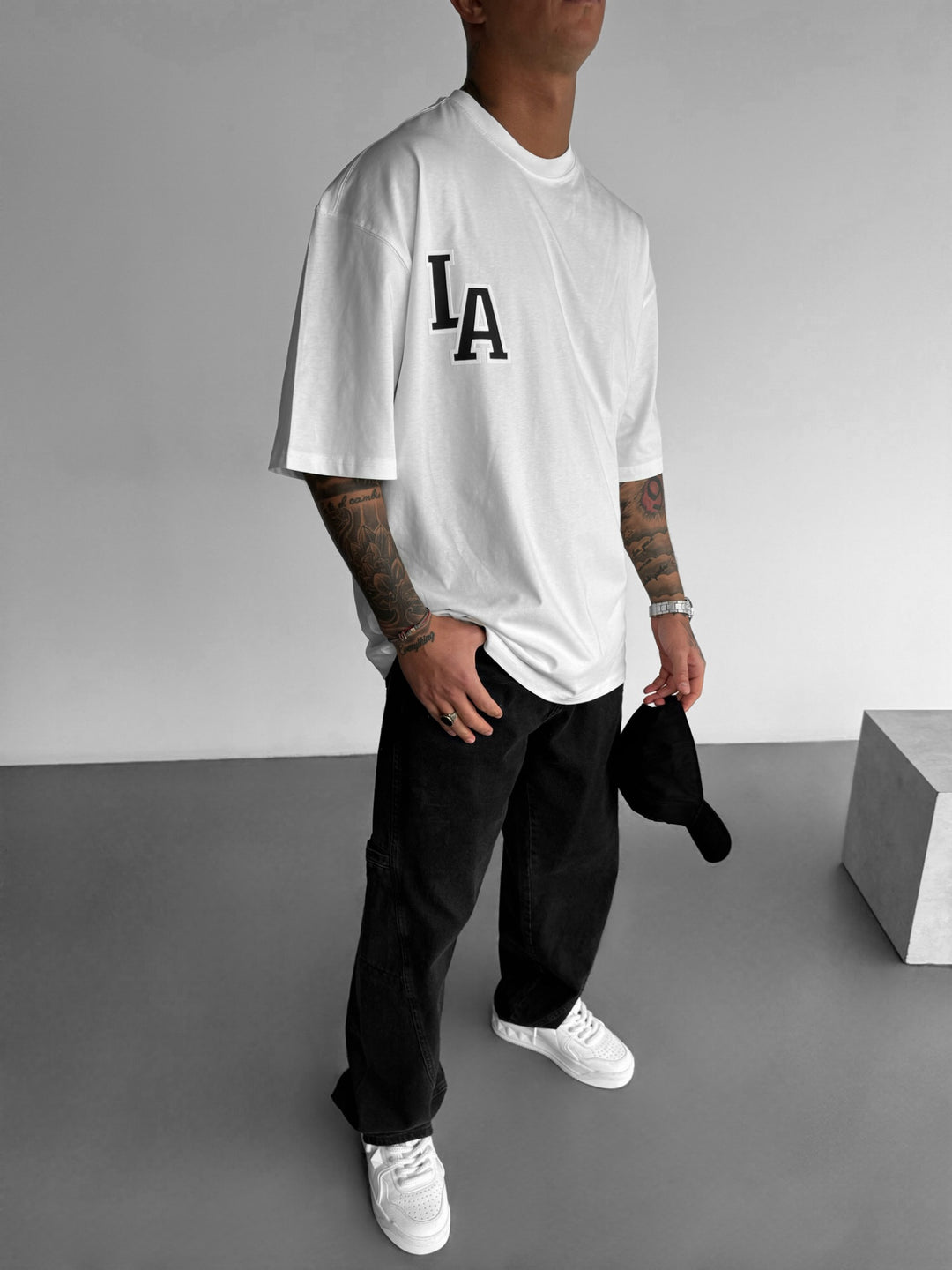 Oversize L.A T-shirt - Ecru