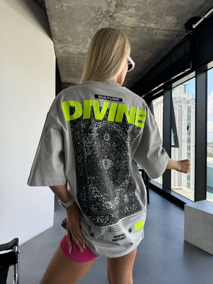 Oversize Divine T-Shirt - Grey