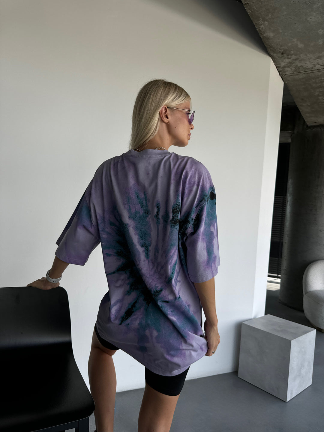 Oversize Experimental T-shirt - Lila