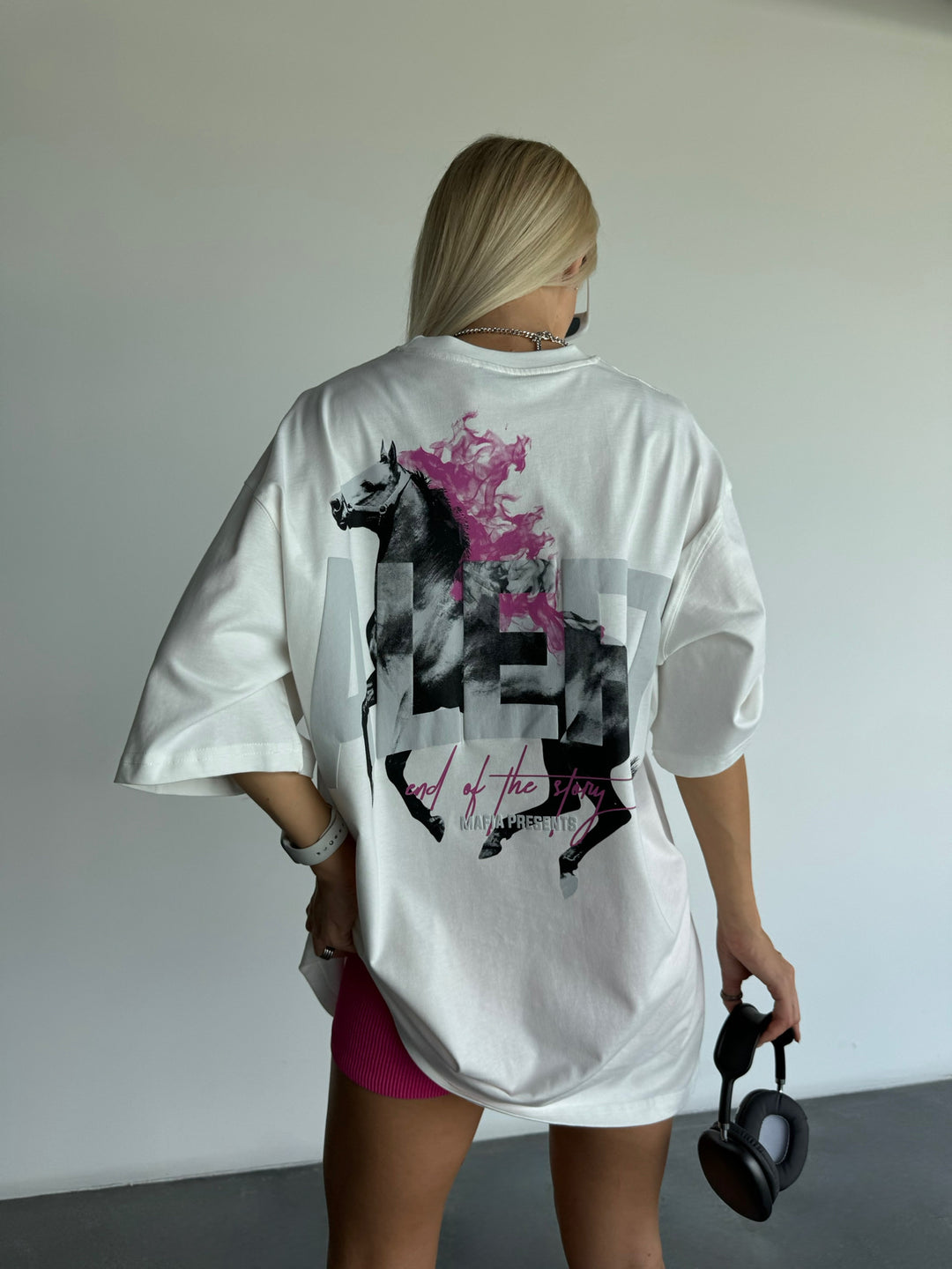 Oversize Alert T-Shirt- White