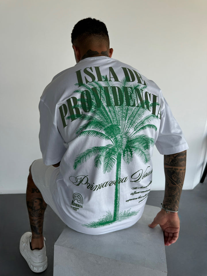 Oversize Isla de Providencia T-Shirt - White