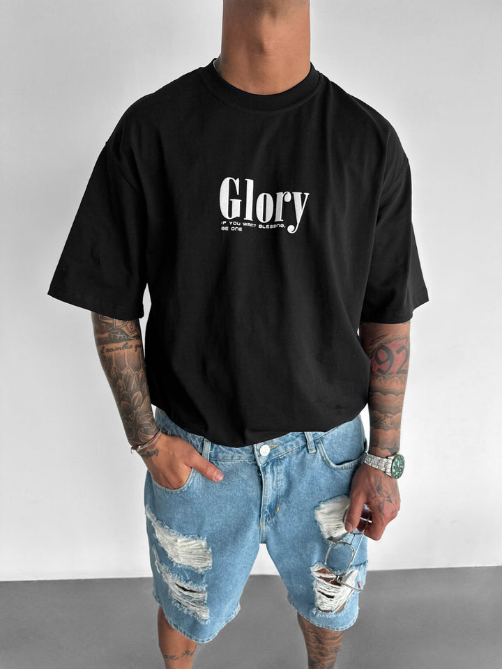 Oversize Glory T-shirt - Black and Blue