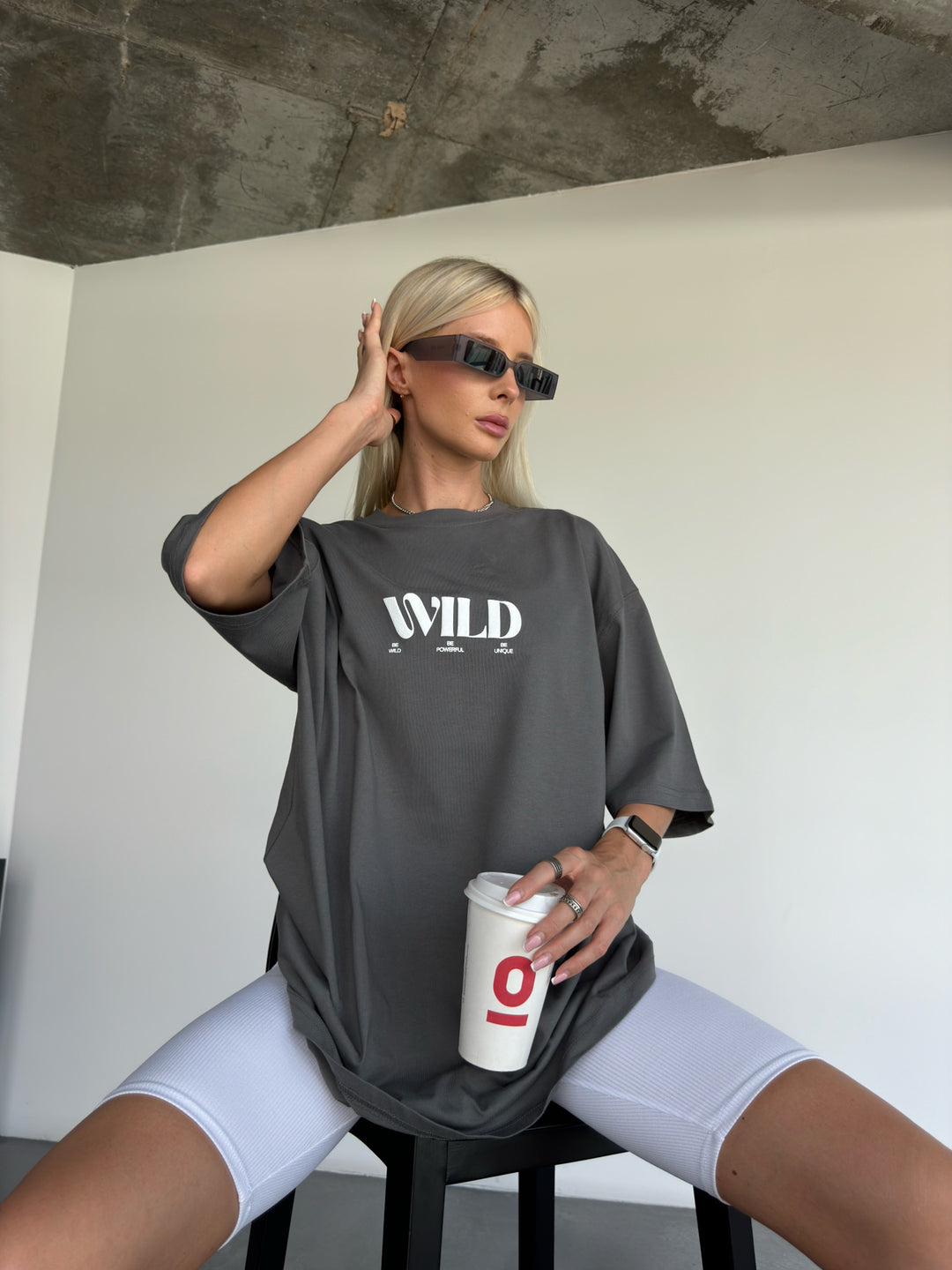 Oversize Wild T-Shirt - Anthracite