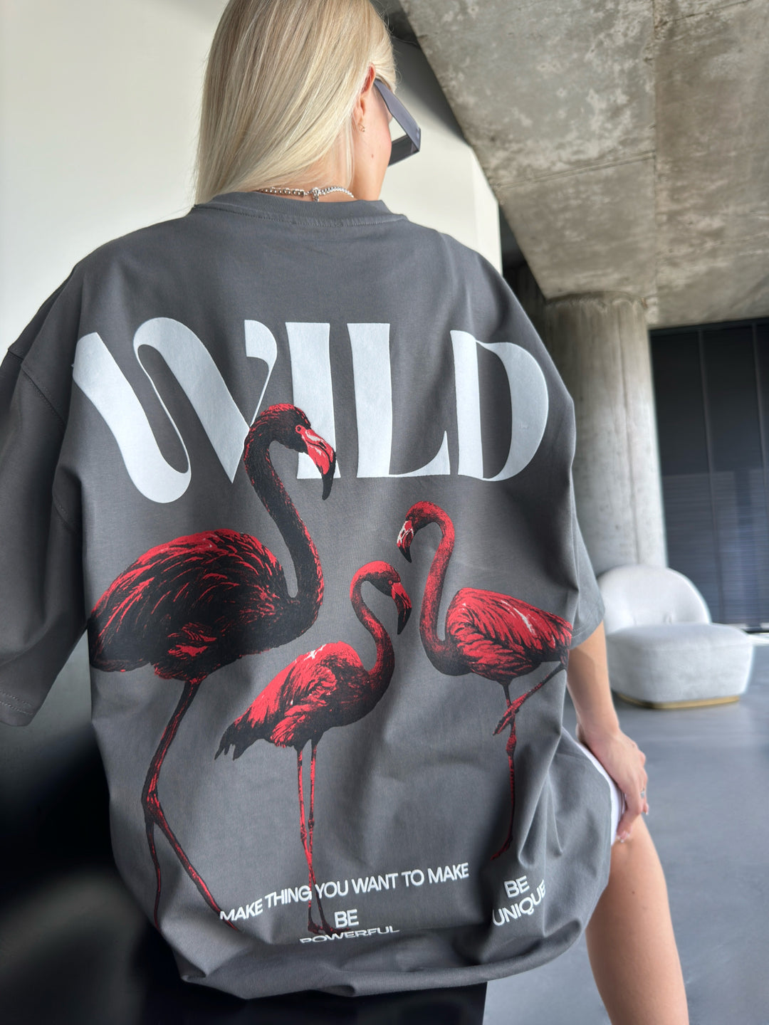 Oversize Wild T-Shirt - Anthracite