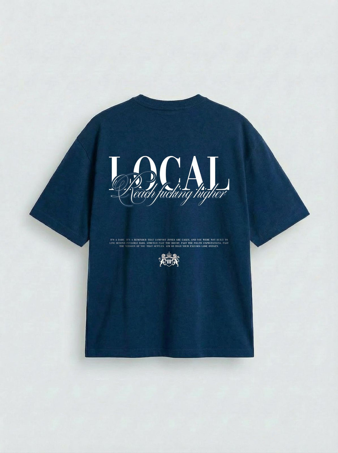 Oversize Local T-shirt - Navy Peony