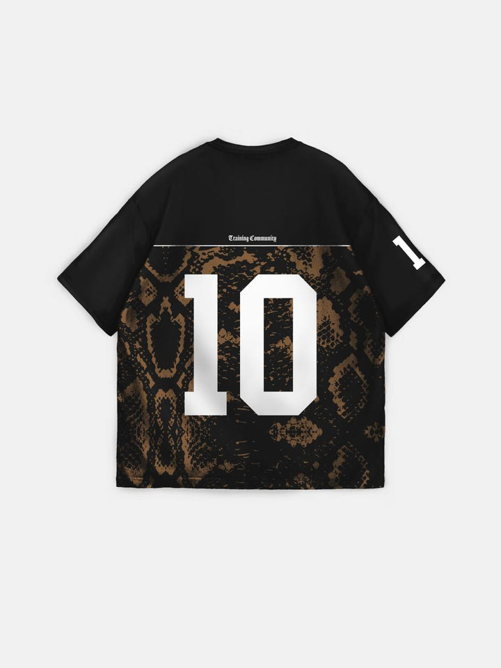 Oversize Brooklyn T-shirt - Black and Brown