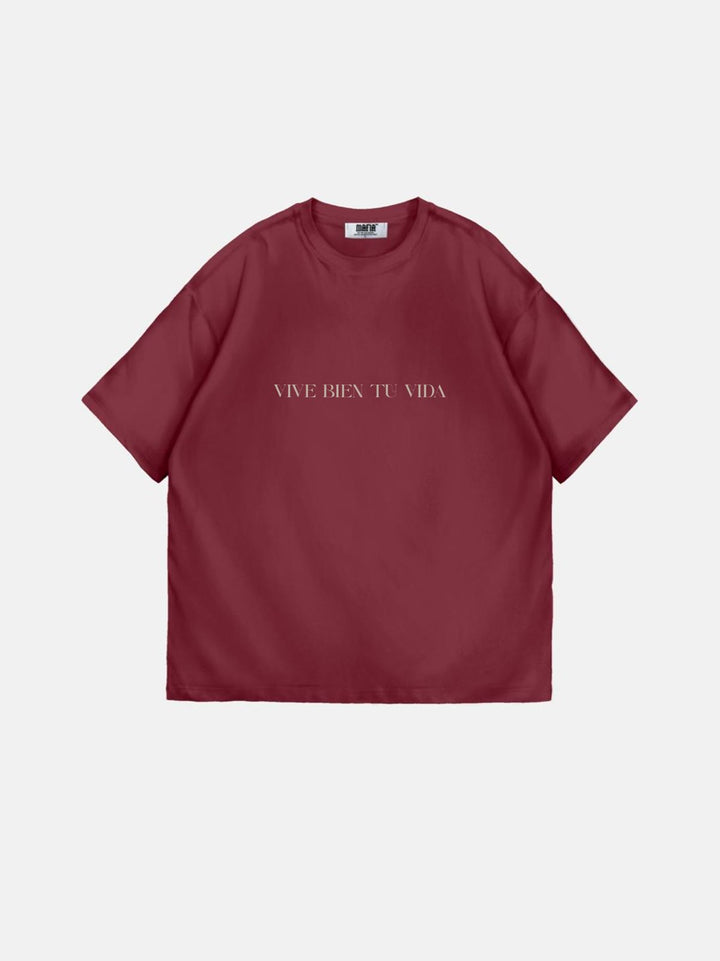 Oversize "Vive Bien Tu Vida" T-Shirt - Port Royale