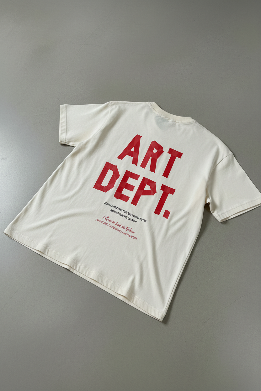 ART DEPT. Tee Back View Flat-Lay