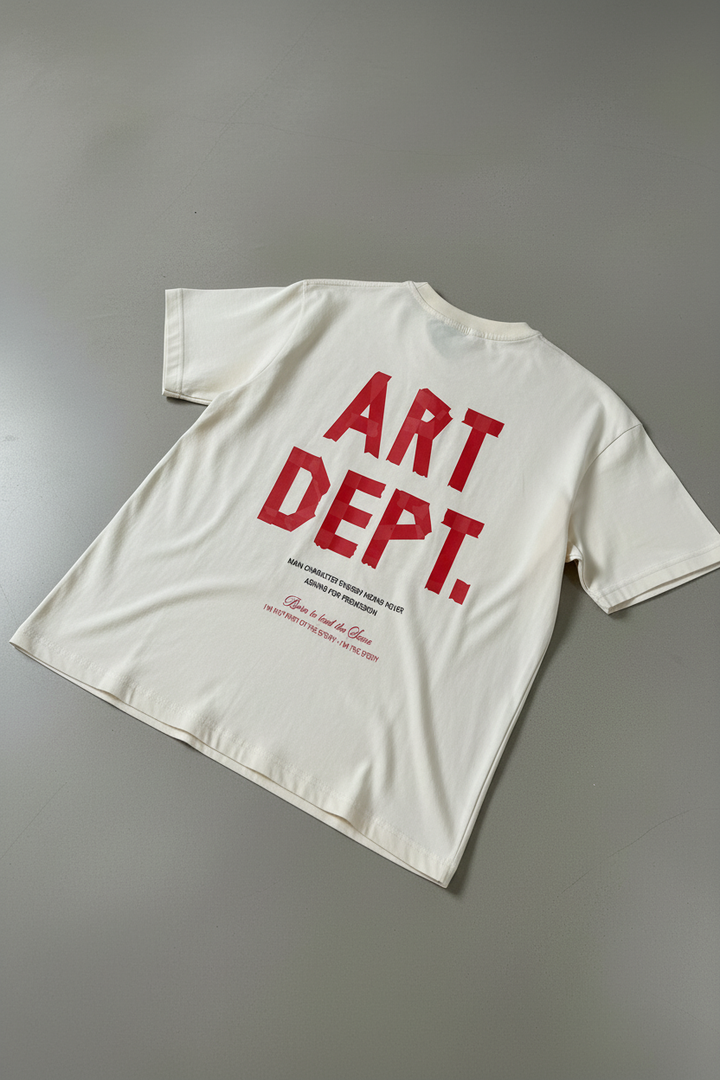 ART DEPT. Tee Back View Flat-Lay