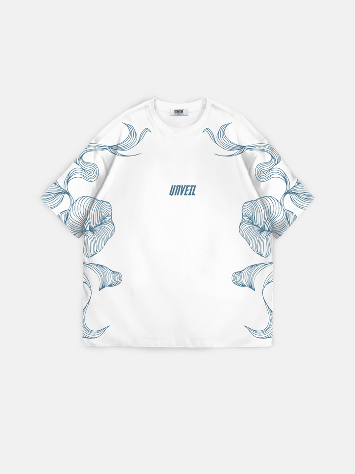 Oversize 'Unveil' T-Shirt - Ecru
