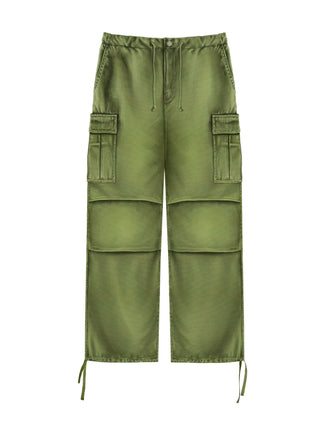 Loose Fit Cargo Pant - Forest Green