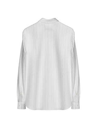Oversize Pattern Shirt - White