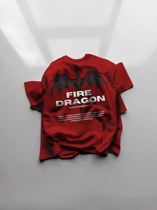 Oversize Fire Dragon Tee - Supreme