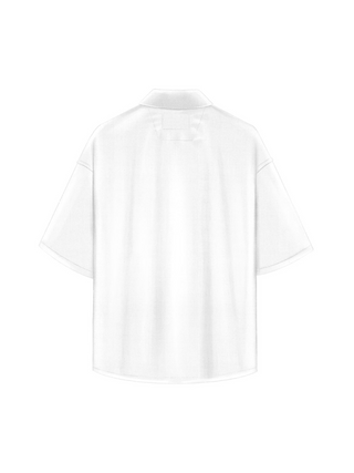 Oversize Soft Basic Shirt - White