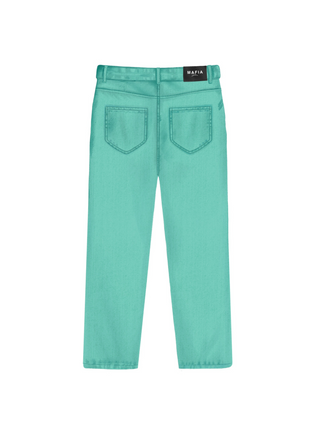 Loose Fit Baggy Jeans - Apple