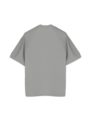 Slim Fit Knit Tee - Grey