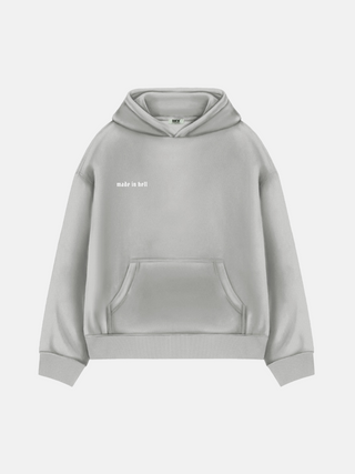 Oversize Made in Hell Hoodie - Grey