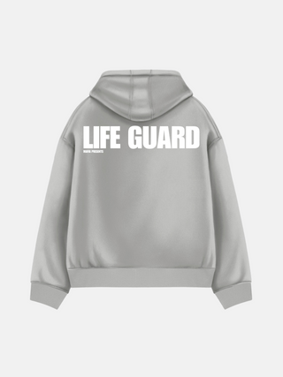 Oversize Life Guard Hoodie - Grey