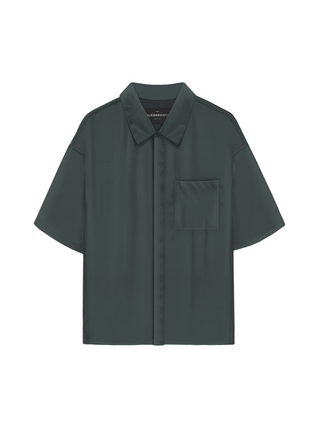 Oversize Soft Basic Shirt - Anthracite