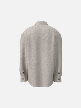 Oversize Fleece Shirt - Light Brown