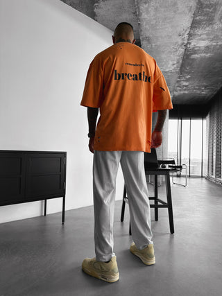 Oversize holes Tee - Orange