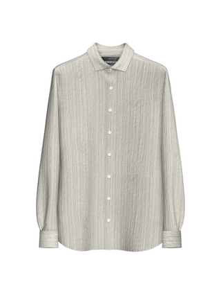 Oversize Pattern Shirt - Beige
