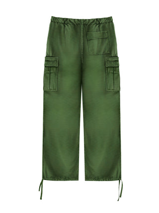 Loose Fit Cargo Pant - Forest Green
