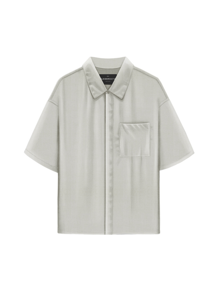 Oversize Soft Basic Shirt - Grey