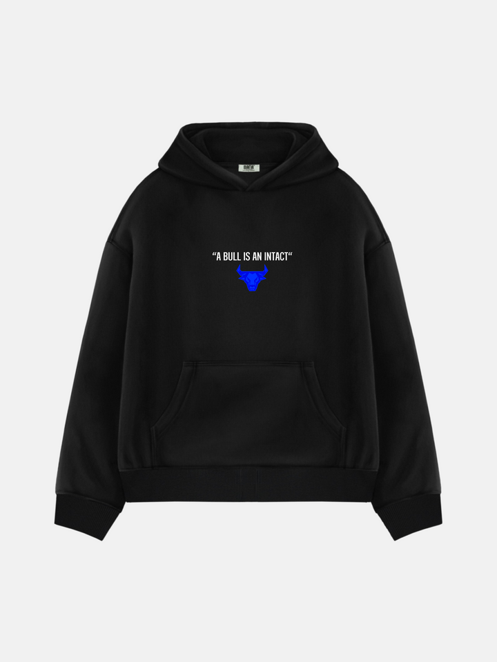 Oversize Bull Hoodie - Black and Blue