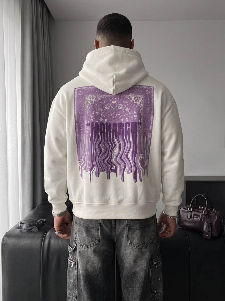 Oversize Monarch Hoodie - Ecru