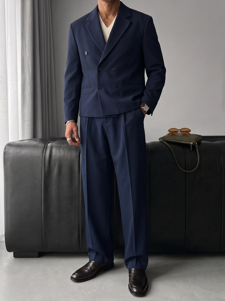 Oversize Tailored Suit - Navy Blue