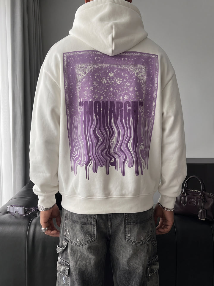 Oversize Monarch Hoodie - Ecru
