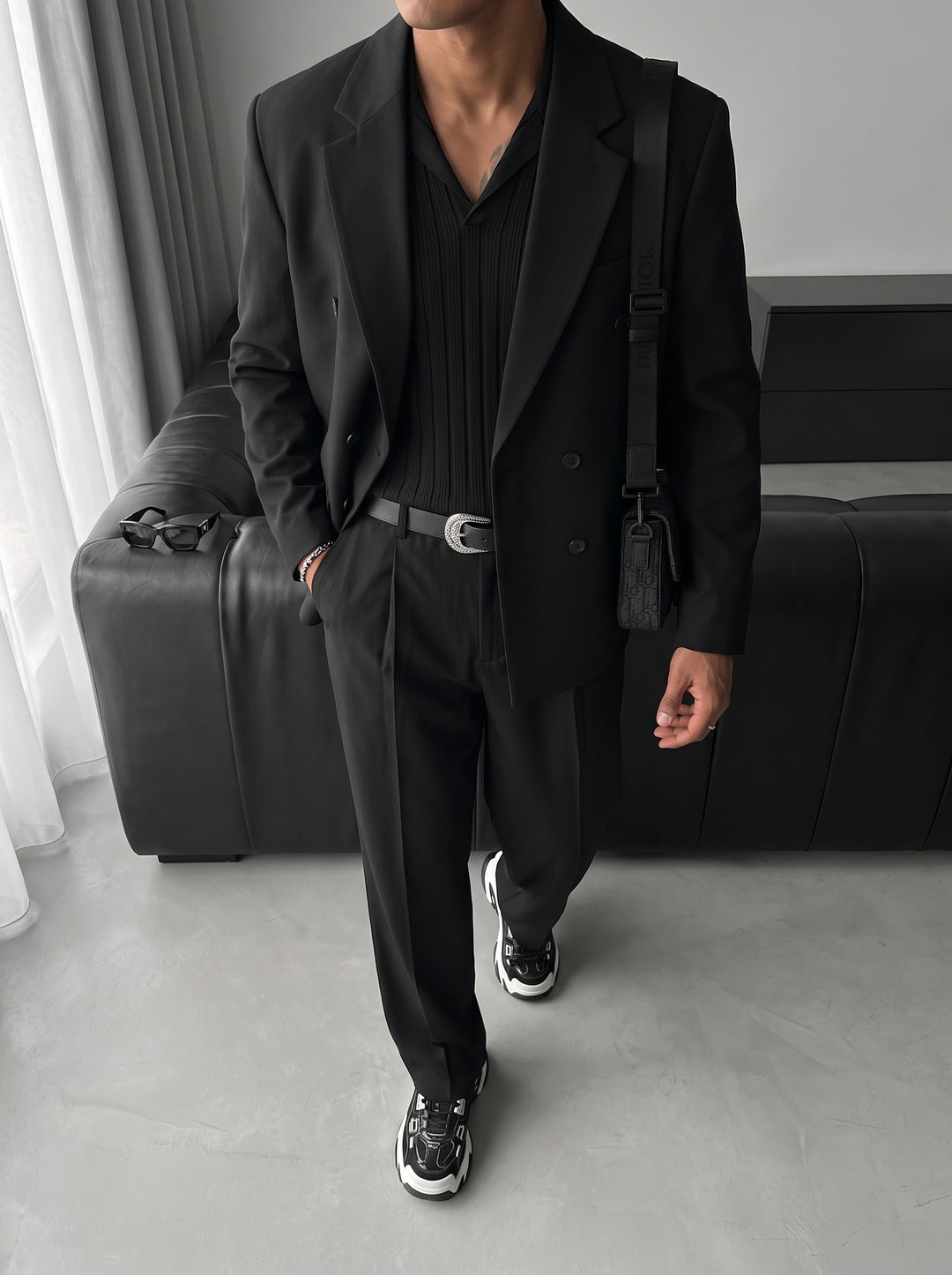 Oversize Tailored Suit - Black