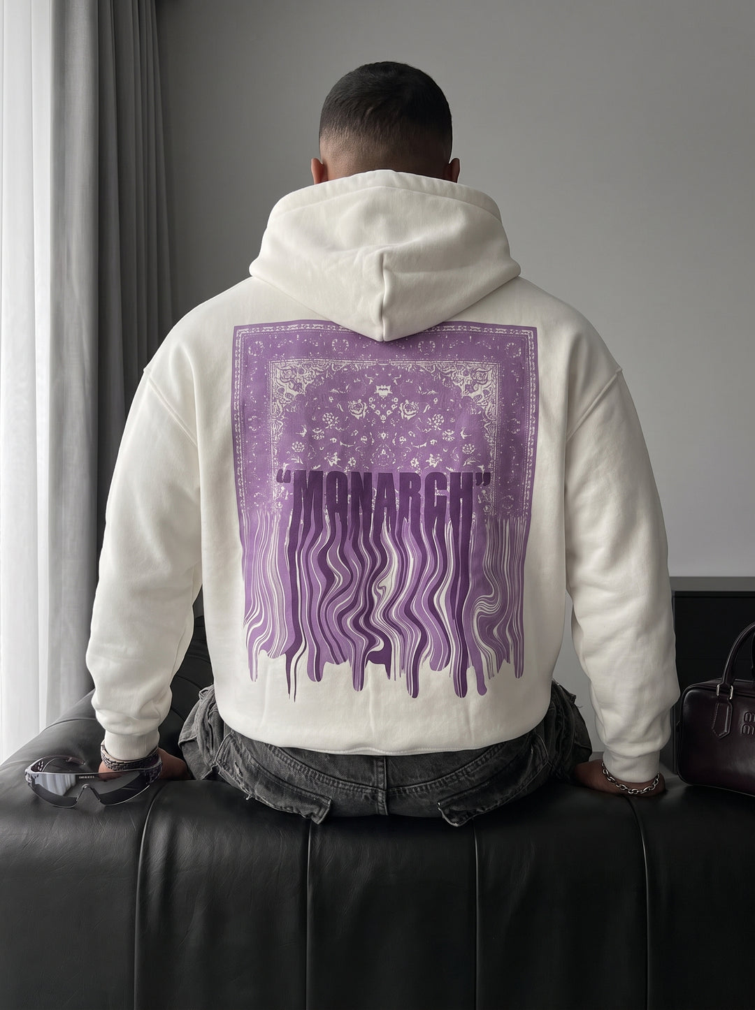Oversize Monarch Hoodie - Ecru